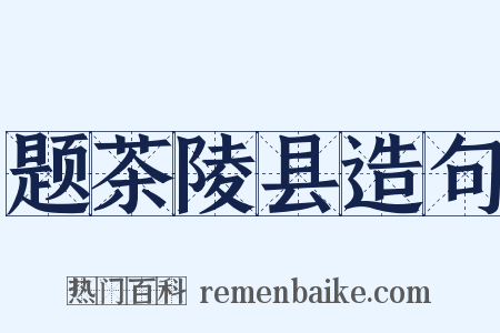 题茶陵县造句是什么意思的图片